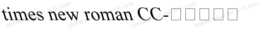 times new roman CC字体转换